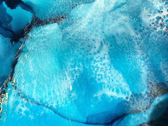 (CreativeWork) Into The Blue  -Mixed Media Resin Art by Tahliah Daubert. Mixed Media. Shop online at Bluethumb.