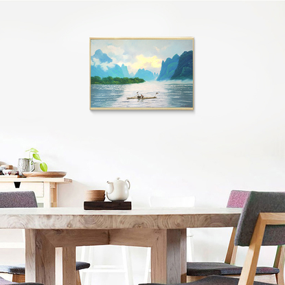 (CreativeWork) Boating by Ying Li. Oil. Shop online at Bluethumb.