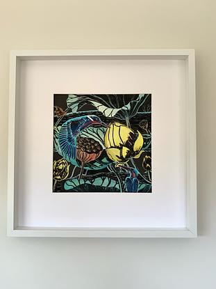 (CreativeWork) The Sacred Pond by Gaynor Heading. Reproduction Print. Shop online at Bluethumb.