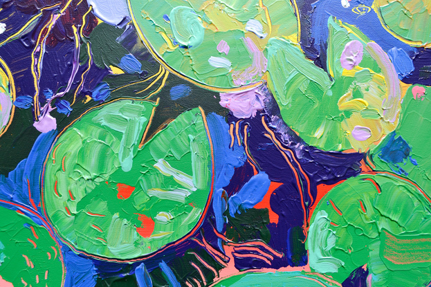 (CreativeWork) Tasman Lily Pond  No. 16 by Joseph Villanueva. Acrylic. Shop online at Bluethumb.