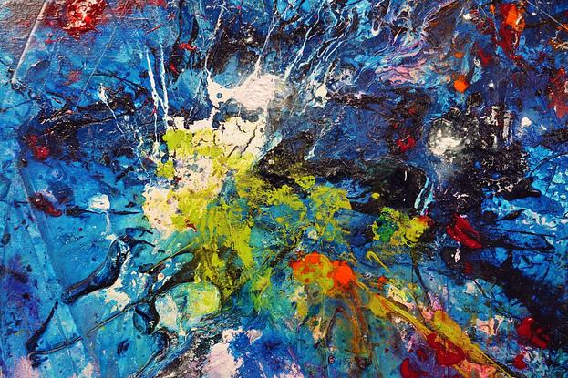 (CreativeWork) Wild Bouquet (ON HOLD FOR CLIENT) 240cm x 100cm Colourful Texture Acrylic Gloss Finish Abstract by _Franko _. Acrylic. Shop online at Bluethumb.