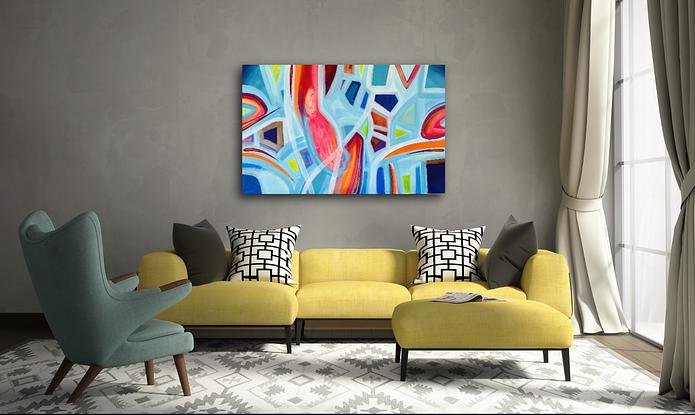 (CreativeWork) Transparent  by Jon Dorne. Acrylic. Shop online at Bluethumb.