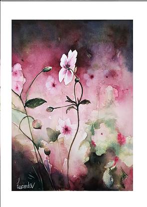 (CreativeWork) Wildflowers by Lucinda Leveille. Watercolour. Shop online at Bluethumb.