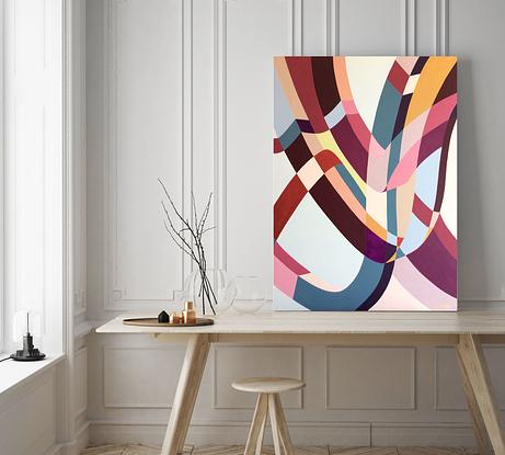 (CreativeWork) LUMINOUS - Jazz VIII - Jazz Lines Series by Melinda Katotriatis. Acrylic. Shop online at Bluethumb.