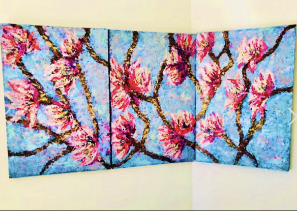 (CreativeWork) Blossom by Inna Moskovich. Mixed Media. Shop online at Bluethumb.