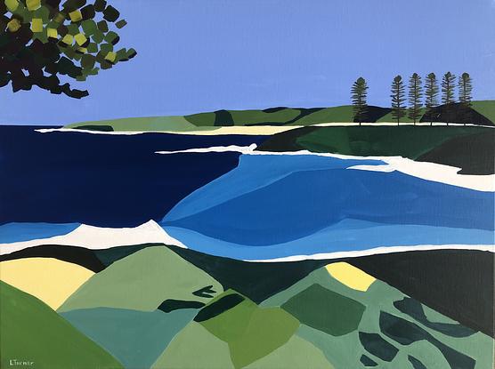 (CreativeWork) Kiama II by Lisa Turner. Acrylic. Shop online at Bluethumb.