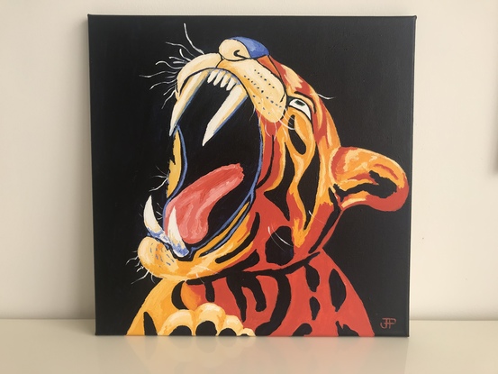 (CreativeWork) Arrrr, see I cleaned my teeth by janelle pollard. Acrylic. Shop online at Bluethumb.