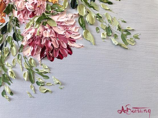 (CreativeWork) Flowers Blooming  by Ashley Bunting. Oil. Shop online at Bluethumb.