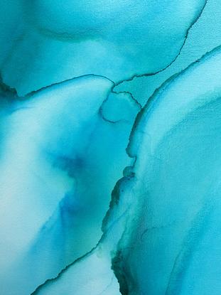 (CreativeWork) Turquoise Waters 92cm x 92cm stunner by __pete+chrissy angelheart. Mixed Media. Shop online at Bluethumb.