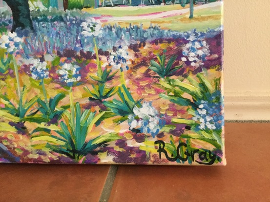 (CreativeWork) Queens Park Fun by Robyn Gray. Acrylic. Shop online at Bluethumb.