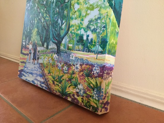 (CreativeWork) Queens Park Fun by Robyn Gray. Acrylic. Shop online at Bluethumb.