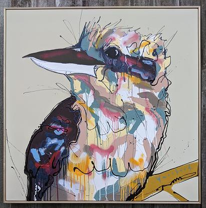 (CreativeWork) Noosa Native 2 by Aidan Weichard. Mixed Media. Shop online at Bluethumb.