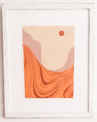 (CreativeWork) Suns of Copper by MilllizbyCharlie Dietrich. Acrylic. Shop online at Bluethumb.