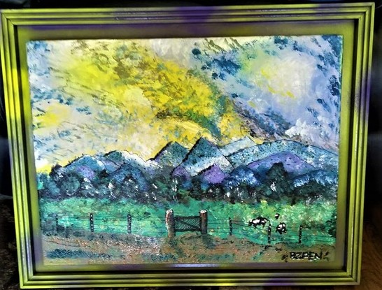 (CreativeWork) breaky in hills by aspen bodgiebookMarks. Mixed Media. Shop online at Bluethumb.