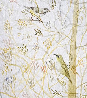 (CreativeWork) Autumn Branches by Nicola Cowie. Watercolour. Shop online at Bluethumb.