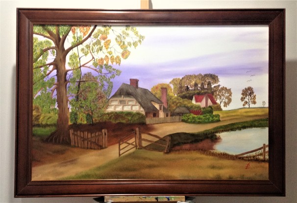 (CreativeWork) MY OUTBACK SPOT by POUL LAEGDSGAARD. Oil. Shop online at Bluethumb.