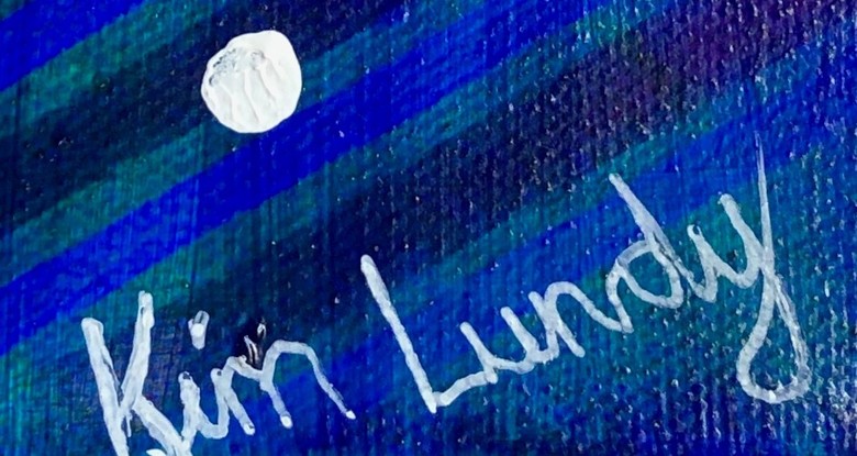 (CreativeWork) Spin Me Around by Kim Lundy. Acrylic. Shop online at Bluethumb.