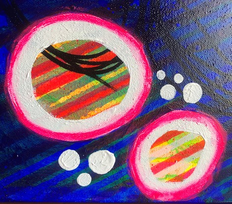 (CreativeWork) Spin Me Around by Kim Lundy. Acrylic. Shop online at Bluethumb.