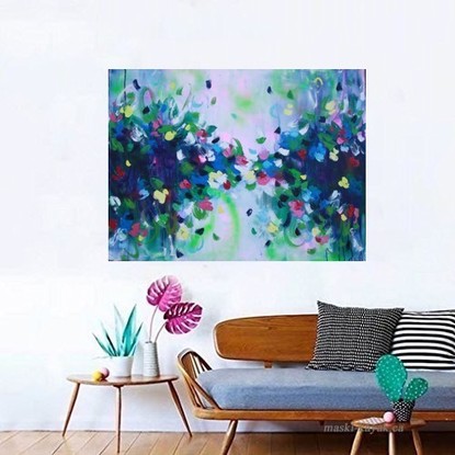 (CreativeWork) Absolute Bliss by Belinda Nadwie. Oil. Shop online at Bluethumb.