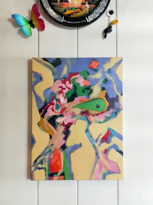 (CreativeWork) Carnivalé by Sonja Elise. Acrylic. Shop online at Bluethumb.