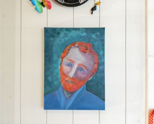 (CreativeWork) My Vincent by Sonja Elise. Acrylic. Shop online at Bluethumb.