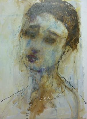 (CreativeWork) "A GENTLE SOUL" by julie hutchings. Mixed Media. Shop online at Bluethumb.