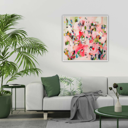 (CreativeWork) Watermelon Sugar High (Includes Framing)  by Tulika Das. Acrylic. Shop online at Bluethumb.