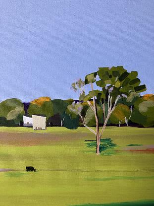 (CreativeWork) Passing Bodalla - Original Painting by Lisa Turner. Acrylic. Shop online at Bluethumb.