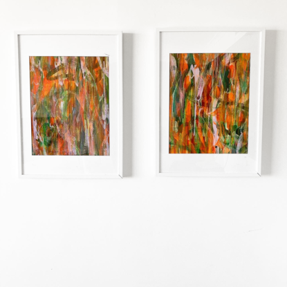 (CreativeWork) Orange Lavender Marmalade V by Shi Wah Tse. Acrylic. Shop online at Bluethumb.