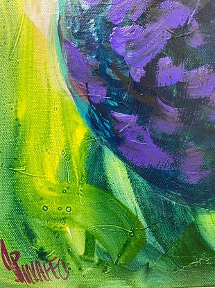 (CreativeWork) COLOURFUL  PEACOCK by Ivana Pinaffo. Acrylic. Shop online at Bluethumb.