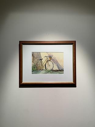 (CreativeWork) Bike   by zijin liu. Watercolour. Shop online at Bluethumb.