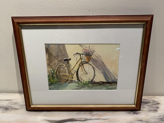 (CreativeWork) Bike   by zijin liu. Watercolour. Shop online at Bluethumb.