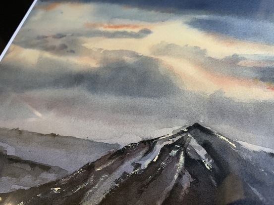 (CreativeWork) Mountain by zijin liu. Watercolour. Shop online at Bluethumb.