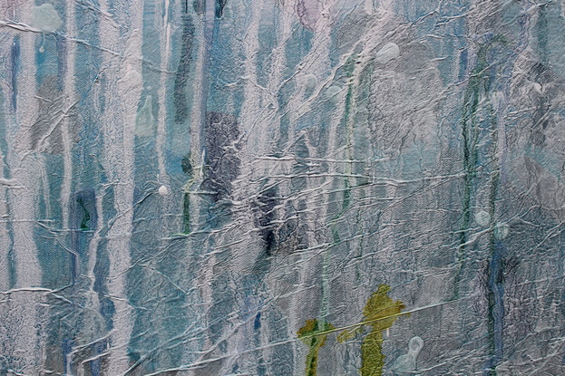 (CreativeWork) DELUGE CYAN by Catherine Suomalainen. Mixed Media. Shop online at Bluethumb.