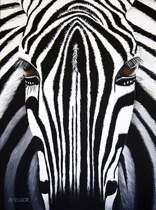 (CreativeWork) Black and White by Anne-Marie Bloor. Acrylic. Shop online at Bluethumb.