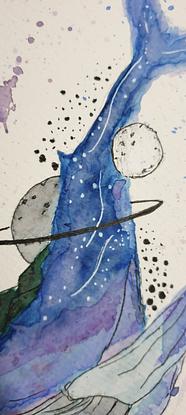 (CreativeWork) Dreams of the Whale by Charandeep Singh. Watercolour. Shop online at Bluethumb.