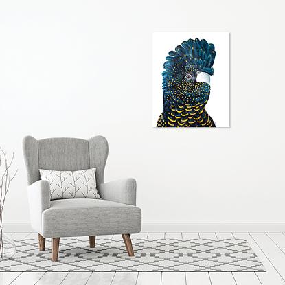 (CreativeWork) Blue Cockatoo by Anne-Marie Bloor. Acrylic. Shop online at Bluethumb.