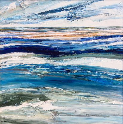 (CreativeWork) Mariner by Katie Wyatt. Acrylic. Shop online at Bluethumb.