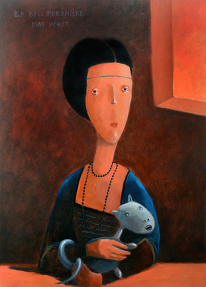 Portrait of a lady with ermine