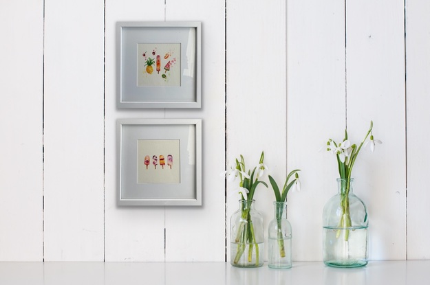 (CreativeWork) Summer Fun two by Julia Hasselmann. Watercolour. Shop online at Bluethumb.