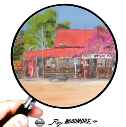  Daly Waters Pub in Outback Northern Territory of Australia. (I didn't paint in the tourists with their cameras).