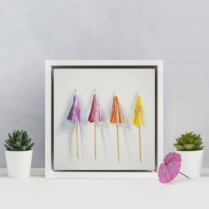 (CreativeWork) Parasol Party 01 by Sarah Park. Oil. Shop online at Bluethumb.