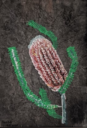 (CreativeWork) Banksia by Rucha Harshe. Acrylic. Shop online at Bluethumb.