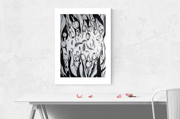 (CreativeWork) Rest by Olha Bolshanina. Drawing. Shop online at Bluethumb.