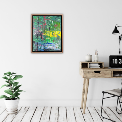 (CreativeWork) Jungle by Rucha Harshe. Acrylic. Shop online at Bluethumb.