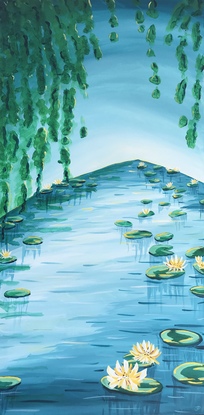 (CreativeWork) Pathway to infinity  by janelle pollard. Acrylic. Shop online at Bluethumb.