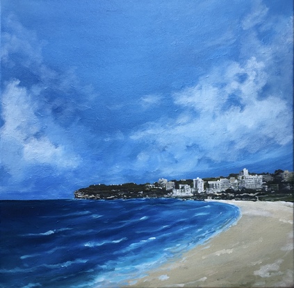 (CreativeWork) South Bondi by Richard Paterson. Oil. Shop online at Bluethumb.