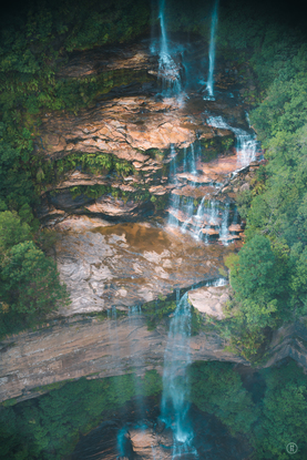 (CreativeWork) Katoomba Falls Print by Hamza Rafi. Reproduction Print. Shop online at Bluethumb.