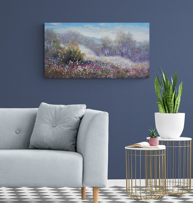 (CreativeWork) South West Wildflowers by Michael Cartwright. Oil. Shop online at Bluethumb.