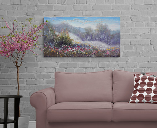 (CreativeWork) South West Wildflowers by Michael Cartwright. Oil. Shop online at Bluethumb.